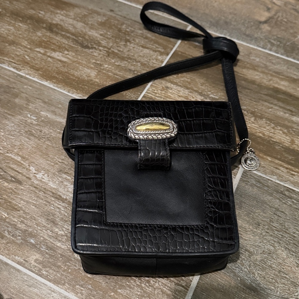 Brighton One World crocodile Crossbody soft leather Purse
